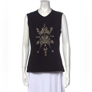 DEREK LAM Crew Neck Sleeveless Top